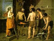 VELAZQUEZ, Diego Rodriguez de Silva y The Forge of Vulcan we USA oil painting artist